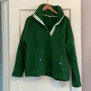 JCrew Women’s Snap-Collar Sherpa Fleece